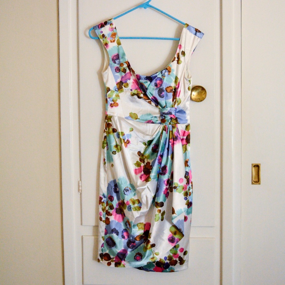 Beautiful Cool Watercolor Floral Dress